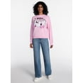 thumbnail image 2 of Whatever Ghost Women's Halloween Graphic Crew Sweatshirt, Sizes XXS-XXL, 2 of 5