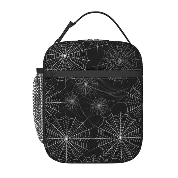 Spiders Web Insulated Lunch Bag Reusable Lunch Box Women Men,Cooler Thermal Meal Tote For Travel Outdoors Picnic Office Work