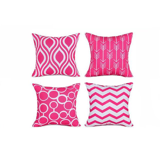 Funda de almohada geométrica a la moda, funda de cojín para cintura de coche y sofá, decoración para el hogar, 4 Uds. Wmkox8yii HFSH3559