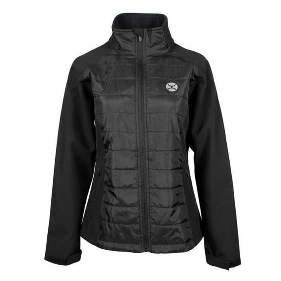 Hooey Ladies Quilted Torso Full Zip Softshell Jacket (L)