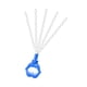thumbnail image 1 of Varitas de burbujas para actividades al aire libre con líquido de burbujas, suministros para regalo de cumpleaños, 40 agujeros Azul, 1 of 9