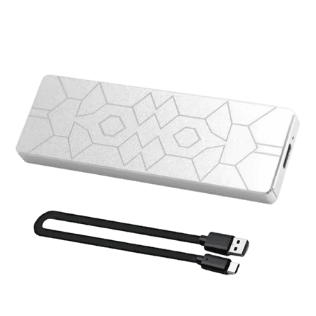 Colacoor Ultra Slim Portable External Hard Drive SSD 4T, USB 3.0 External Storage for PC, Plug and Play SSD Hard Drive,4T SSD Portable, On-the-Go Metal Design(White)