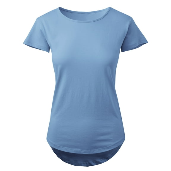 Ma Croix Womens Layering T Shirts Crewneck Casual Hipster Longline Bottom Ultra Soft Handfeel