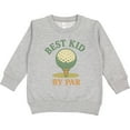 thumbnail image 2 of Inktastic Best Kid by Par Golf Ball Motif Toddler Sweatshirt, 2 of 4