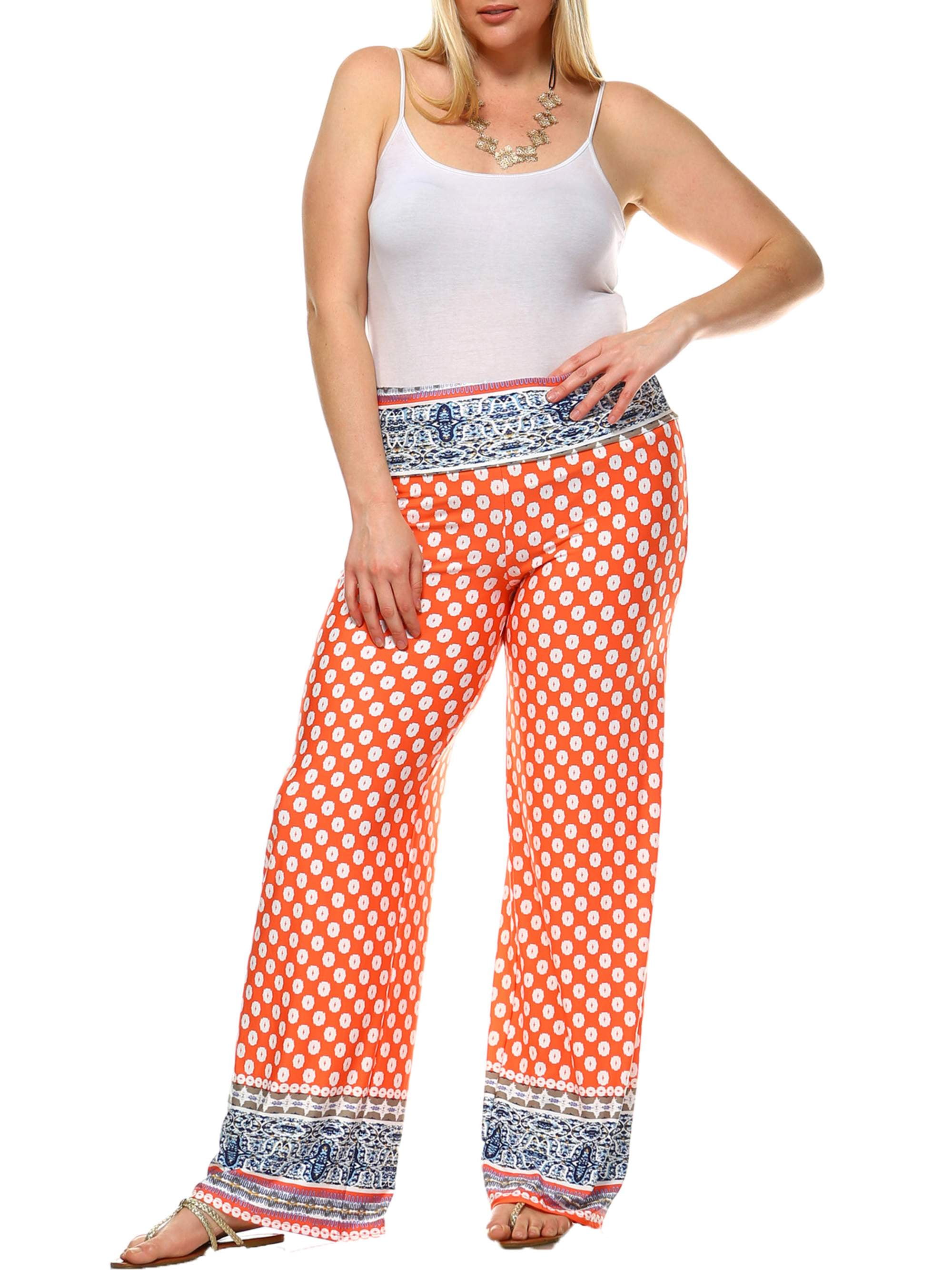 plus size white palazzo pants