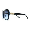 thumbnail image 3 of Womens Rhinestone Jewel Hinge Oversize Butterfly Designer Sunglasses Blue Tortoise, 3 of 4