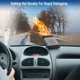 thumbnail image 3 of 12V 150W Portable Car Heater 2 in 1 Heating Cooling Defroster Fans Fast Heating Defrost Defogger Window Defroster 360° Rotatable Base for Car SUV Jeeps Trucks, 3 of 7