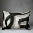 thumbnail image 3 of Creative Products Black Abstract Brushstrokes 14x20 Indoor / Outdoor Pillow, 3 of 3