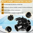 thumbnail image 6 of 4717 2 Inch 3 Way Positive Non-Lube Diverter Valve Replacement for Jandy Valve, 6 of 9
