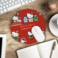thumbnail image 5 of Hello Kitty Christmas Anime Mouse Pad, Gaming Mouse Pad Anti-Slip Rubber Base, Laptop Mouse Pad, Office Desktop Mouse Pad 8x8 Inch, 5 of 5