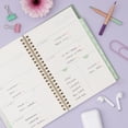 thumbnail image 3 of Blue Sky Brook Gossen 15 Month 2026-2027 Weekly and Monthly Academic Year Planner Calendar, April 2026 - June 2027, 5" x 8", Flexible Cover With Zip Pouch, Wirebound, Storage Pocket, Green Check, 3 of 10