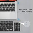 thumbnail image 3 of GHSDFBB Clavier Bluetooth Sans Fil Rechargeable : Clavier Ergonomique pour MacBook/Apple/Windows/ordinateur Portable/ipad Ultra Mince Compact pour Maison, Bureau, Voyage, 3 of 7