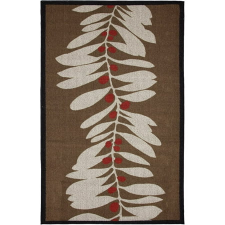 Hometrends Rushreed Wavy Vine 5' x 8' Area Indoor/Outdoor Rug