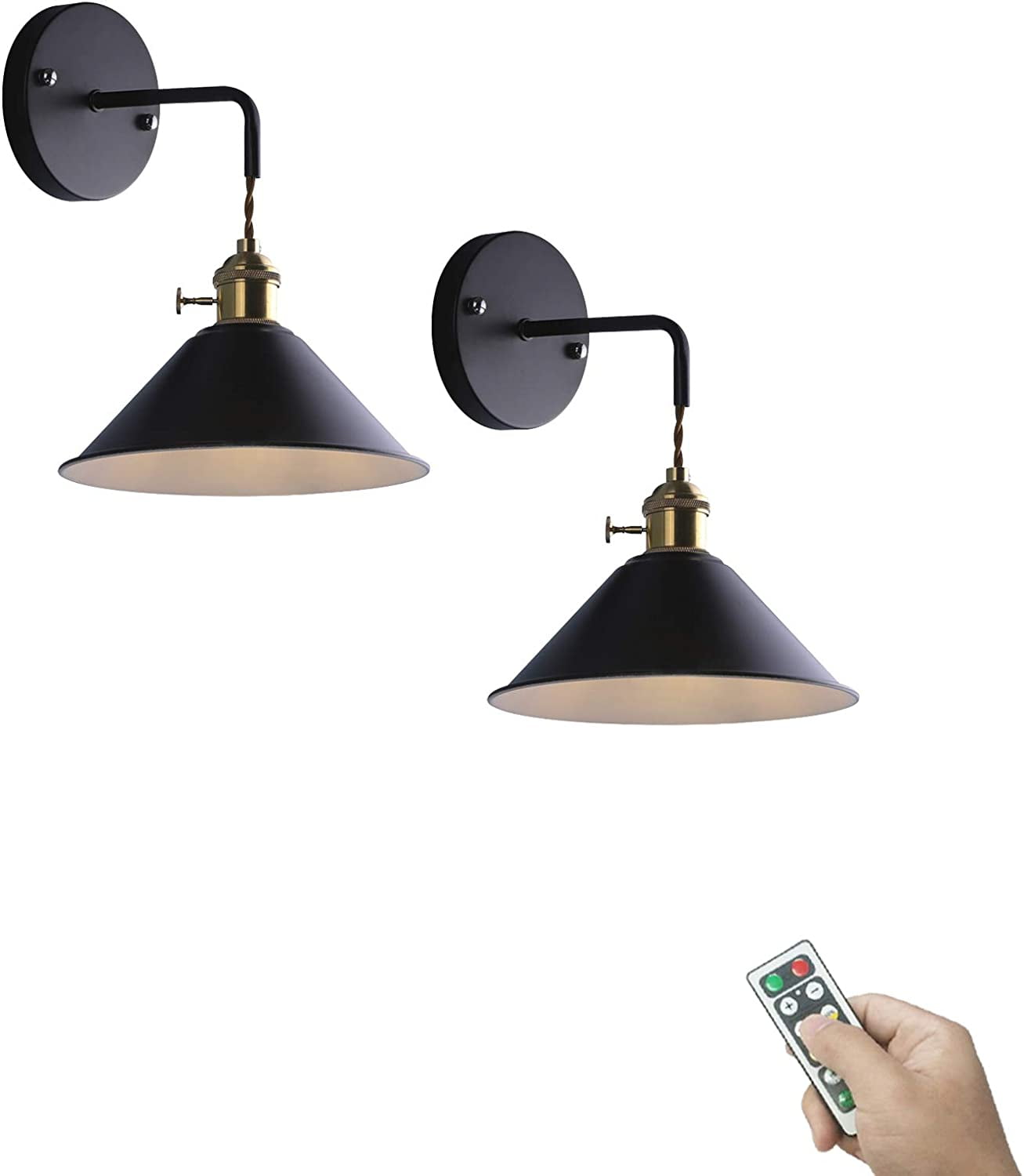 FSLiving 2Light 100 Lumens Led Remote Control Battery Operated Indoor