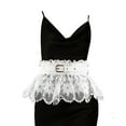 thumbnail image 3 of HNYG Lace Waist Belt, Women Lace Corset Belt, Vintage Bow Floral Belt for Dresses Clothes Shirts Costume, White, 3 of 8