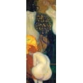 thumbnail image 2 of Klimt, Gustav 14x32 Gold Ornate Wood Framed with Double Matting Museum Art Print Titled - Goldfish, 2 of 4