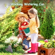 CUTE STONE Kids Gardening Tool Set with Wheelbarrow, Watering Can & Flower Building Toys, Pretend Play Indoor & Outdoor Garden Toy for Boys & Girls Ages 3+