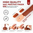 thumbnail image 5 of Saviland Nail Practice Finger for Acrylic Nails: Adjustable Nail Practice Hand Fake Mannequin Training Finger Replaceable Nail Tips with Nail Glue Nail Art Brush Complete Tools Kit Beginner, 5 of 8