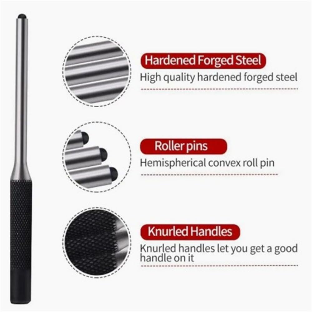 Professional Roll Pin Punch Tools Set With Hammer Woodworking Removing Repair Tools With Storage Pouch Pin