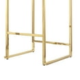 thumbnail image 5 of Inspired Home Modern Tevin Gold Base Upholstered  Counter Stool, (sets of 2), Black, 5 of 6