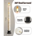 thumbnail image 3 of Velas de ventana sin llama de Lamp Da by, 6 x 24 cm, con mando a distancia, 3 of 7