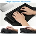 thumbnail image 4 of Keyboard Wrist Rest with Riser Stand, TSV Ergonomic Memory Foam Wrist Support Pad for Typing, Computer Hand Rest Cushion for Home, Office Desk Use, 4 of 6