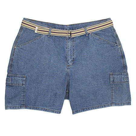Riders - Women's Plus Denim Cargo Short