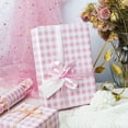 thumbnail image 2 of Pink Checkerboard Wrapping Paper, Gift Wrap for Birthday, Valentines, Mothers day, Graduation, Wedding, Fathers day, Baby Shower, Christmas (17in x 32.8ft), 2 of 4