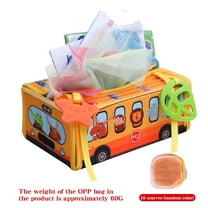 KOYPTL Baby Tissue Box Toy for 3 4 5 6 7 8 9 12 Months Old,Soft Crinkle Sensory Educational Toys for Infant Toddlers,Montessori Baby Toys Suitable for Baby Boys Girls Christmas Birthday Gifts