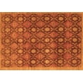 thumbnail image 1 of Ahgly Company Indoor Rectangle Abstract Orange Contemporary Area Rugs, 7' x 10', 1 of 1