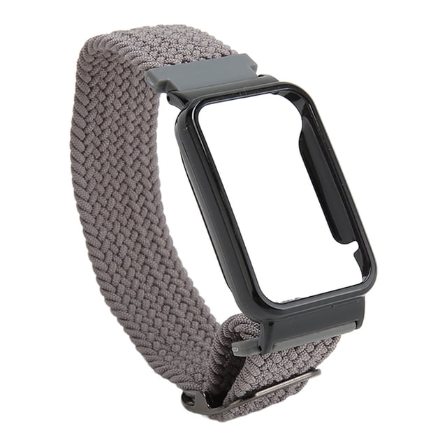 Bracelet Tressé, pour Mi Band 7 Pro Réglable Élastique en Nylon avec Cadre de Protection