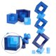 thumbnail image 5 of Rompecabezas 3D Bloques de construcción Ladrillos educativos del estrés Juegos Juguete para adultos Azul 2 Salvador Bloques de construcción de cubos, 5 of 10