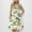 Yellow, variant on Summer Xqxayjr Ladies Boho Tank Dresses Floral Print Swing Aline Loose Trendy Beach Vacation Dress Flowy Casual Midi Summer Cute T Shirt Church Dresses