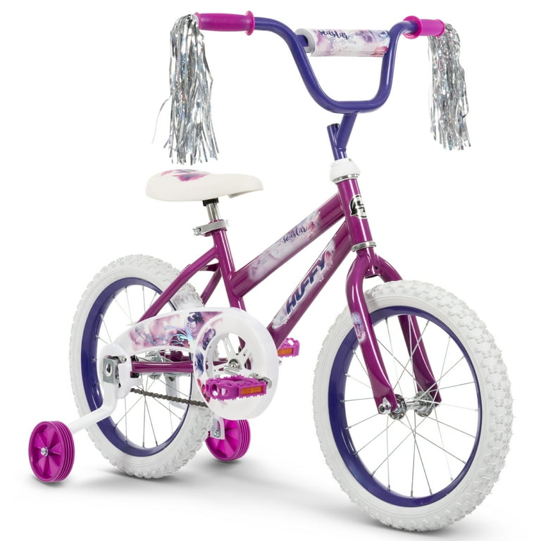 Huffy 16 Sea Star Kids Bike with Training Wheels for Girls