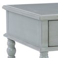 thumbnail image 2 of Saltoro Sherpi 26 Inches Single Drawer Side Table with Turned Legs, Gray, 2 of 3