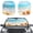 Beach Seashell Pattern, variant on XYZCANDO Butterflies Car Front Windshield Sunshades 2 Piece Keeps Vehicle Cool Foldable Block UV Rays Protector Windshield Sun Shade for Cars Trucks SUV