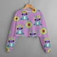 thumbnail image 1 of Disney Stitch ropa para niños Casual dibujos animados nuevo otoño e invierno estampado niñas suéter corto lindo niñas Tops140 heqiyong CONDUJO, 1 of 2
