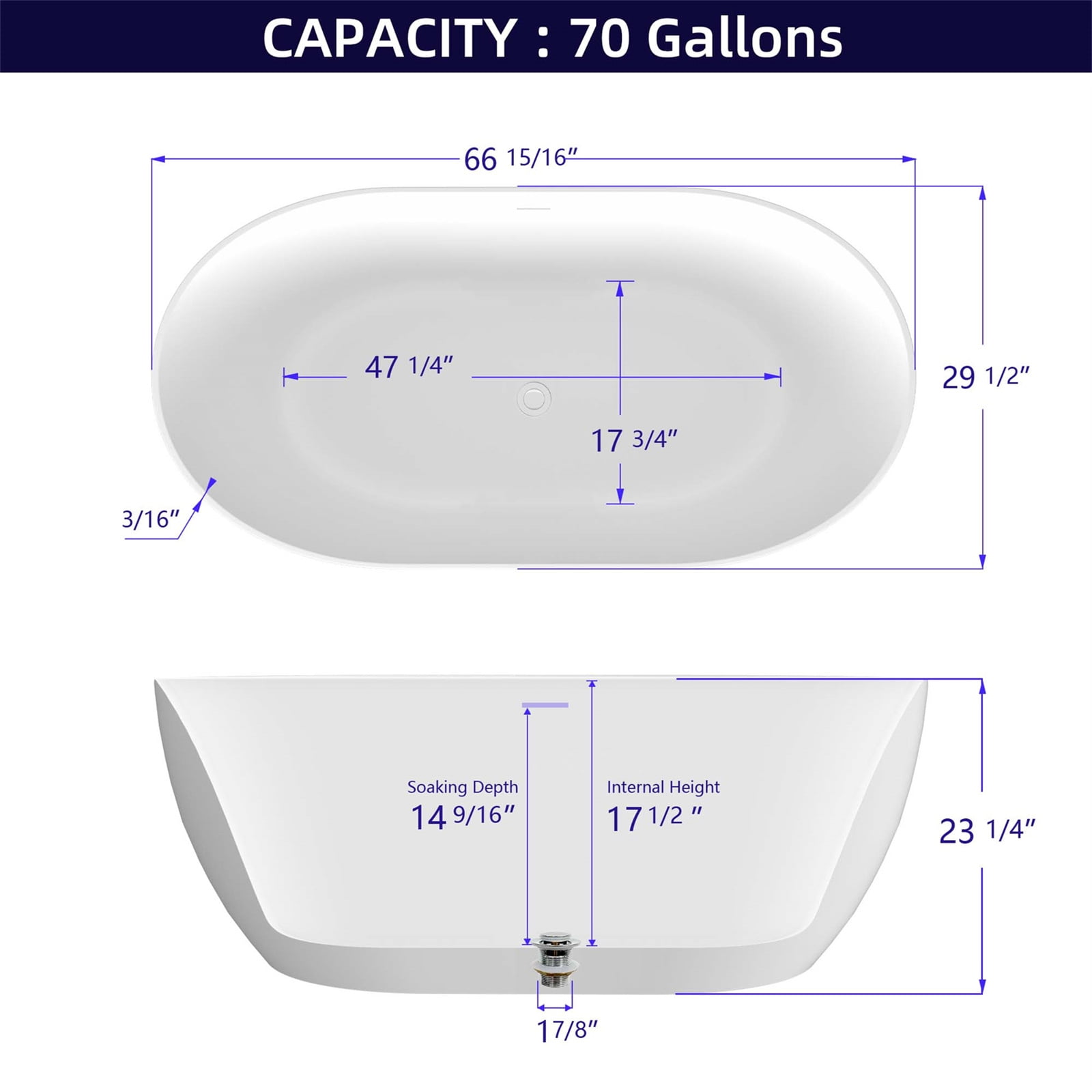 Soaker Tub Depth