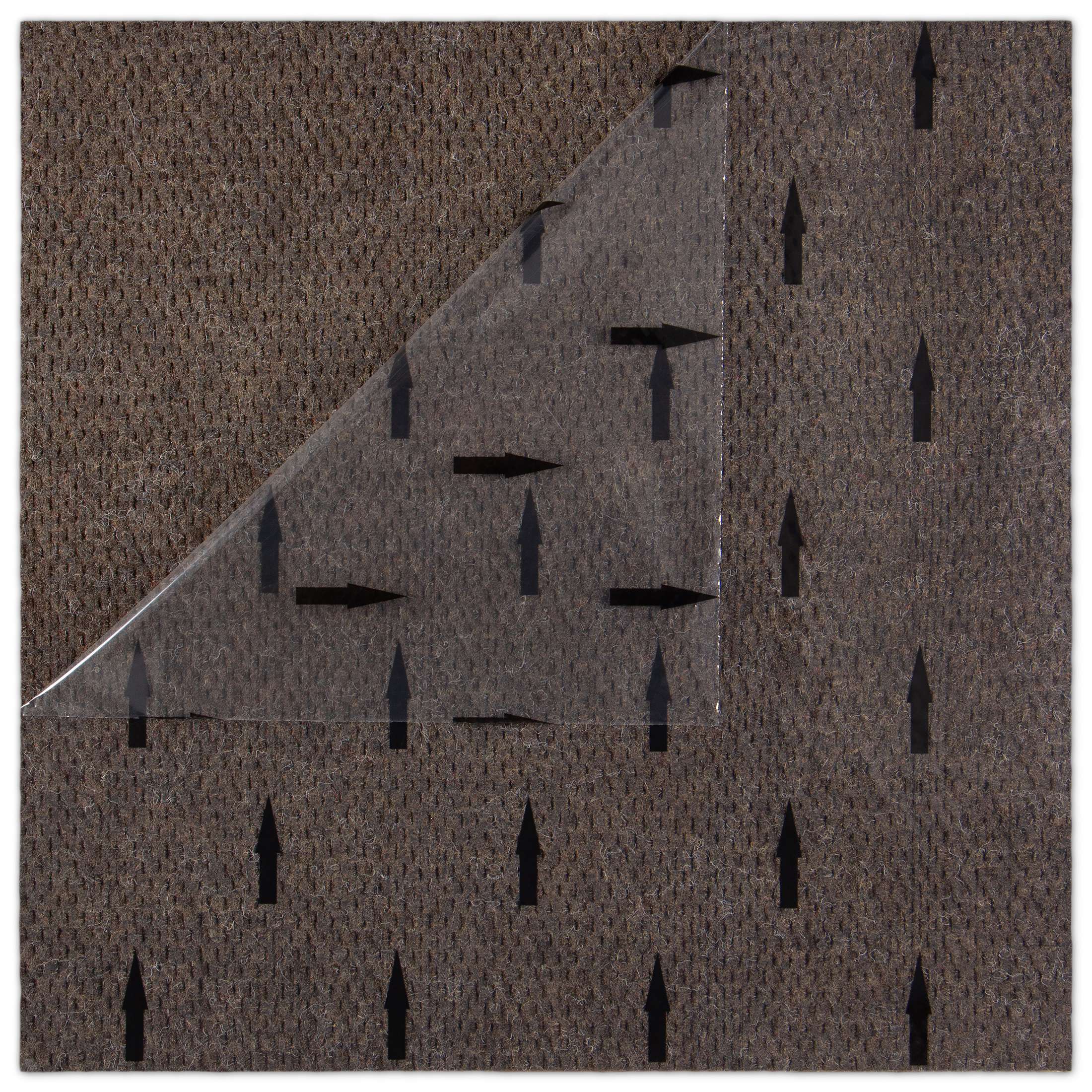 Rocket Hobnail Brown Residential 24 in. x 24 in. Peel and Stick Carpet Tile Square 48 Sq. ft. 12 Tiles Per Box