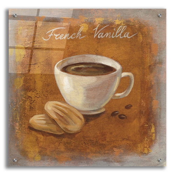 Epic Art 'Coffee Time II' by Silvia Vassileva, Acrylic Glass Wall Art, 24"x24"