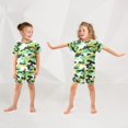 thumbnail image 5 of Camouflage Pattern Summer Pajama Set Soft Cotton Short Sleeve Sleepwear 2PCS Pajama Sets Breathable Lounge Set Size 8Y, 5 of 7