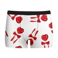 thumbnail image 5 of Men's Funny Novelty Heart Print Boxer Briefs Underwear Valentine's Day Comfortable Fit Everyday Wear White L, 5 of 5