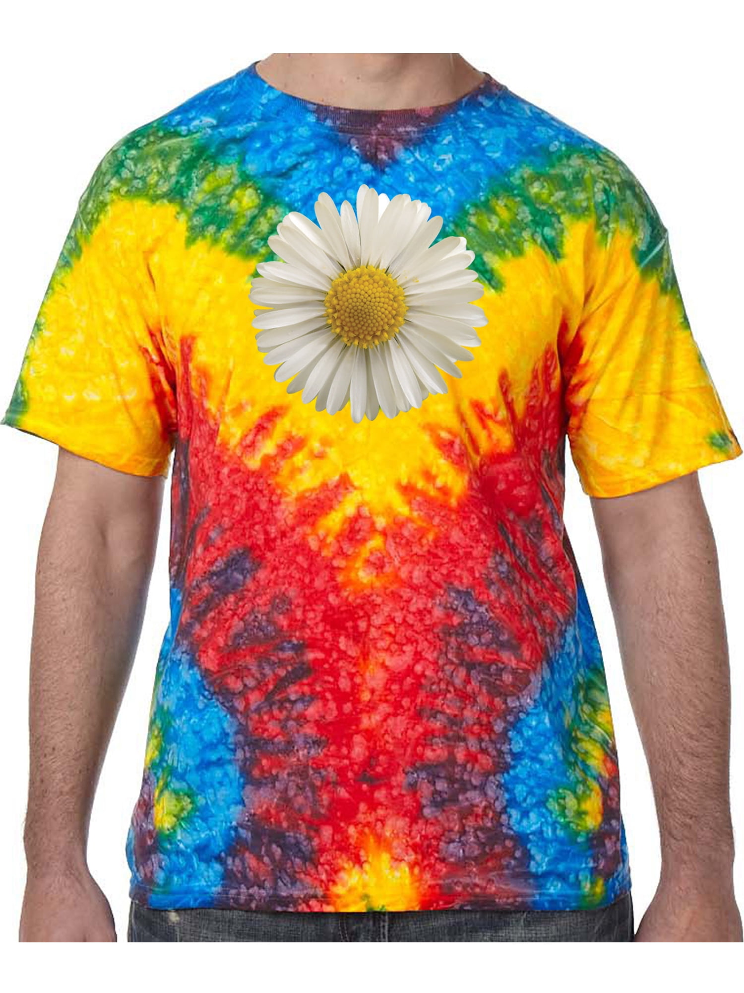 tie dye flower shirt