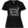 thumbnail image 3 of Inktastic Believe in Fairies Women's Plus Size T-Shirt, 3 of 5