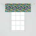 thumbnail image 2 of Ambesonne Geometric Window Valance, Half Arc Shaped Stripes, 42" x 18", Multicolor, 2 of 3
