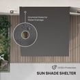 thumbnail image 5 of Outsunny 10' x 10' Pergola with UV-Resistant Canopy, Outdoor Sun Shade Shelter for Porch, Patio, Deck, Backyard, Charcoal Gray, 5 of 9