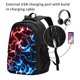 thumbnail image 2 of Balery Red And Blue Lightning Mochila con carga USB para hombre y mujer - Mochila impermeable y antirrobo para laptop con puerto USB para viajes, trabajo, 2 of 7