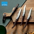 thumbnail image 4 of Amefa Royal Steak Knives, Set of 6, Natural Wood Handle, Silver, 4 of 7