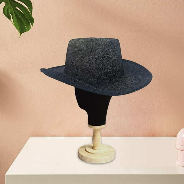 Sombrero de Vaquero Perfecl Princesa Parpadeante Negro ala Ancha