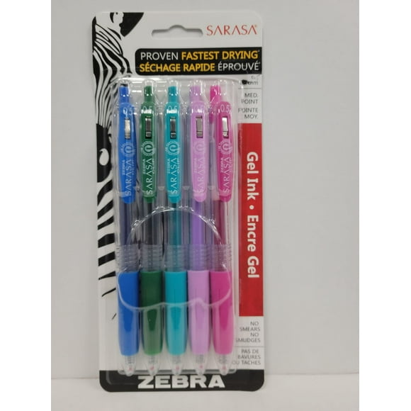 Sarasa Clip Forest Adventures 5 pack, Gel pen, Pack 5 , Assorted colours